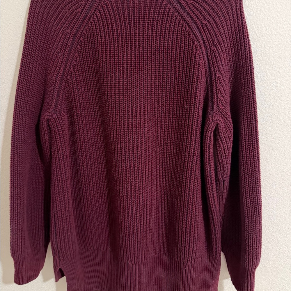 Ellen Tracy Deep Burgundy Cowl Neck Sweater